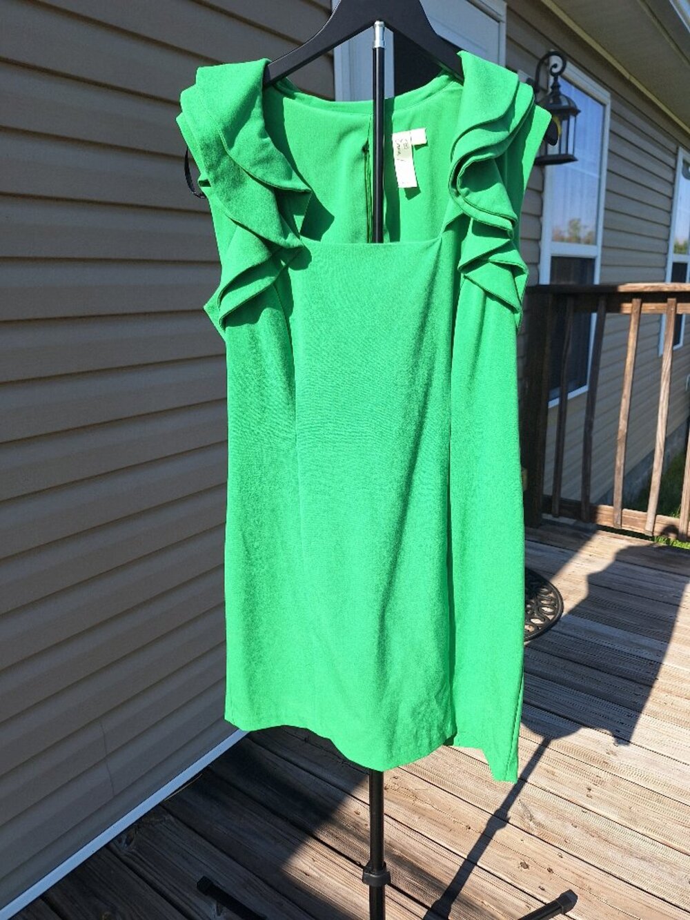 60's Style Green Dress Sz 14